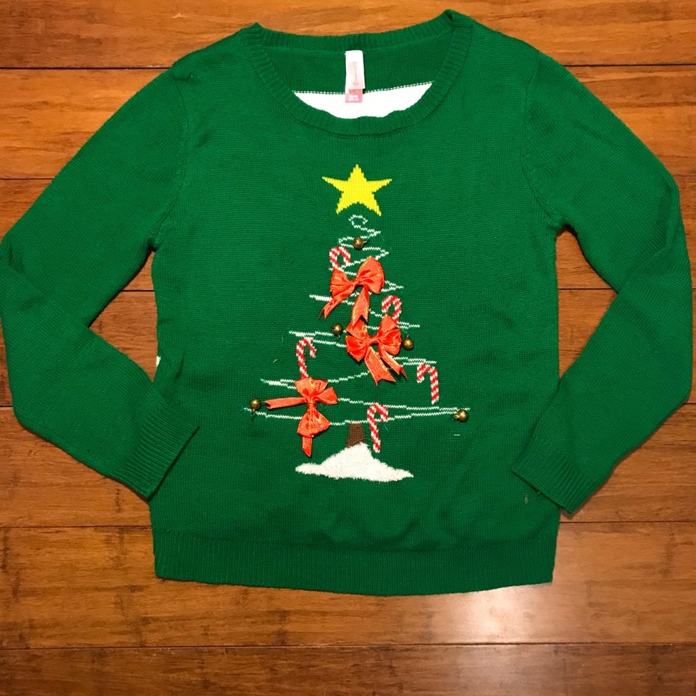 Ugly Christmas sweater with jingle bells
